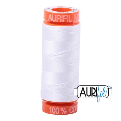 Hilo Aurifil 50 blanco optico 2024 - 200 m