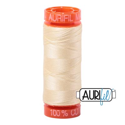 Hilo Aurifil 50 amarillo claro 2110 - 200 m
