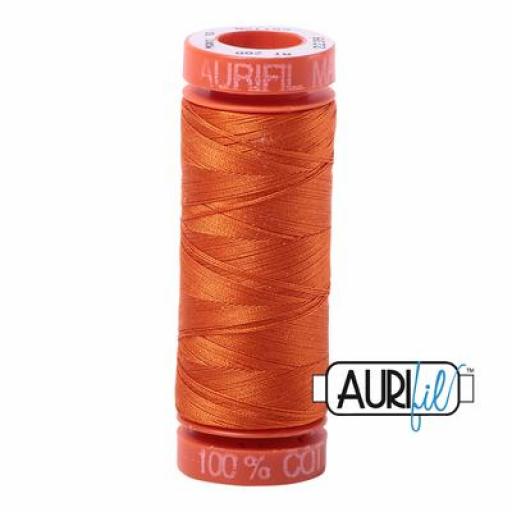 Hilo Aurifil 50 naranja 2235 - 200 m