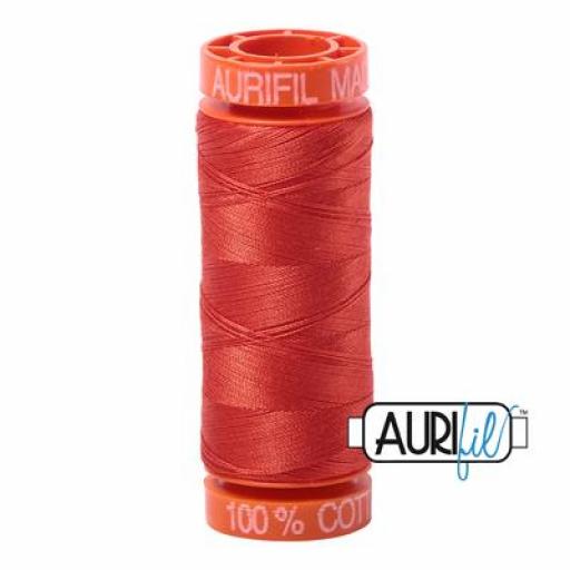 Hilo Aurifil 50 naranja 2245 - 200 m