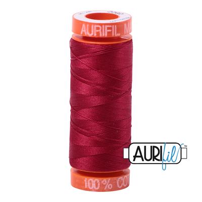 Hilo Aurifil 50 rojo 2260 - 200 m