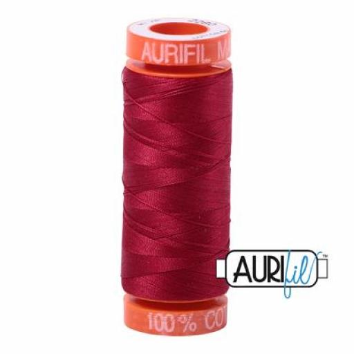 Hilo Aurifil 50 rojo 2260 - 200 m