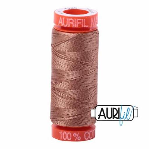Hilo Aurifil 50 marron 2340 - 200 m
