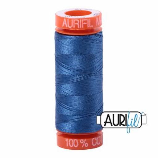 Hilo Aurifil 50 azul 2730 - 200 m