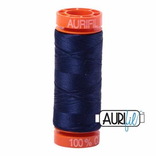 Hilo Aurifil 50 azul oscuro 2745 - 200 m