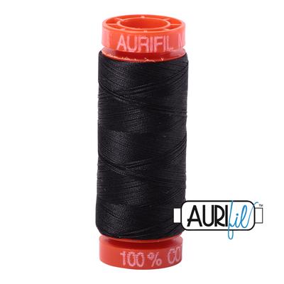 Hilo Aurifil 50 negro 4241 - 200 m