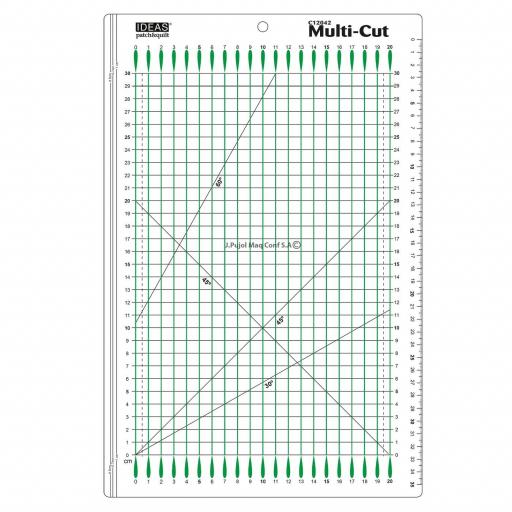 Regla Multi-Cut 20x30 cm IDEAS – Corte preciso para patchwork y costura