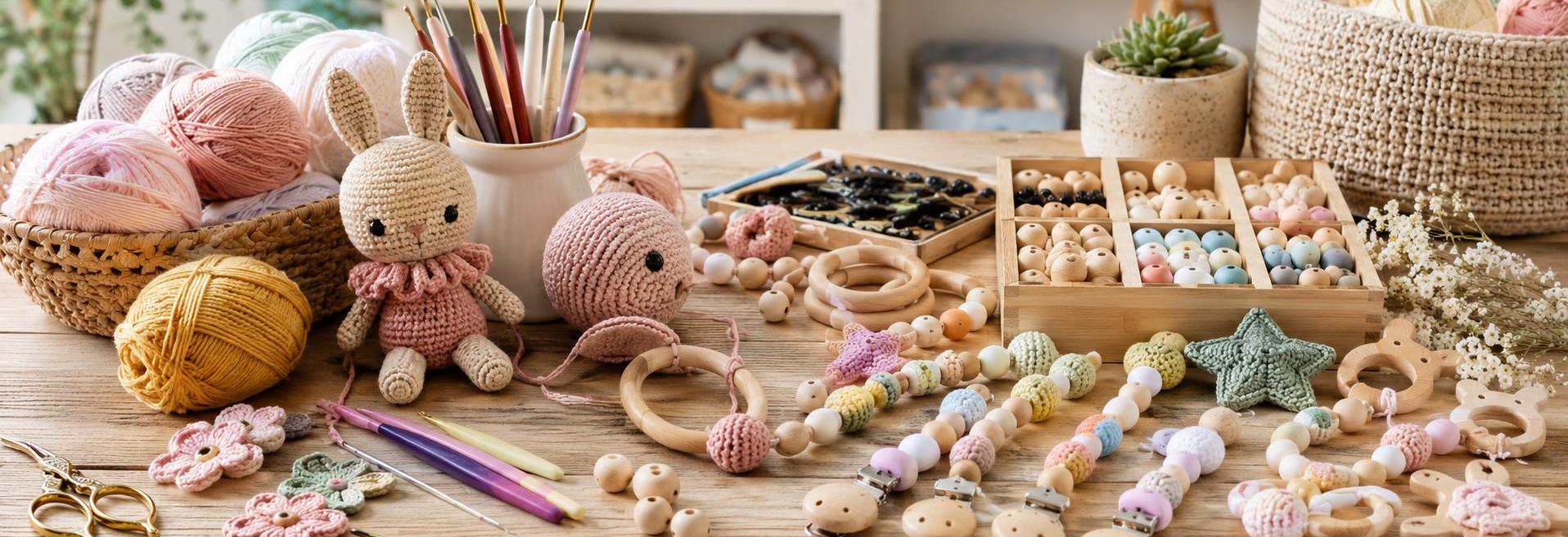 Amigurumi, chupeteros y cuentas