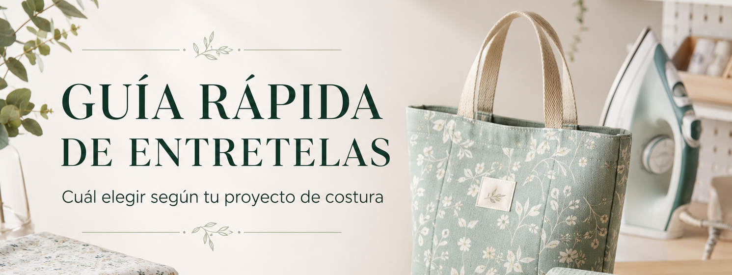 Guía rápida de entretelas: cuál elegir según tu proyecto de costura