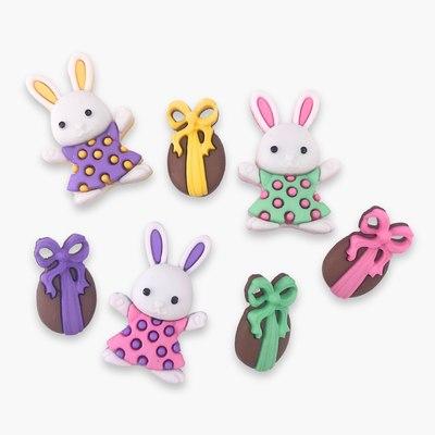 Botones decorativos conejos Bunny Hop - Bolsa