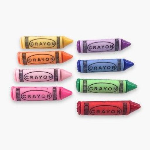 Botones decorativos ceras de colores Fun Crayon - Bolsa