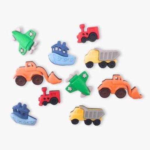 Botones decorativos vehiculos Things That Go Zoom - Bolsa