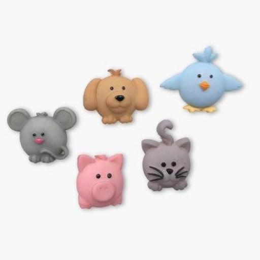 Botones decorativos animales Pudgy Pets - Bolsa