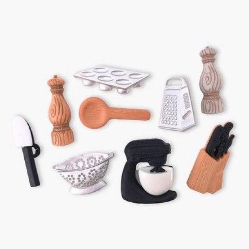 Botones decorativos utensilios de cocina The Master - Bolsa