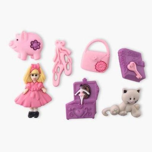 Botones decorativos accesorios What a Girl - Bolsa
