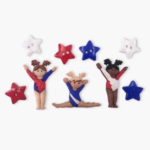 Botones decorativos gimnastas Tiny Tumblers - Bolsa