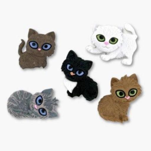 Botones decorativos gatitos Kit Kaboodle - Bolsa