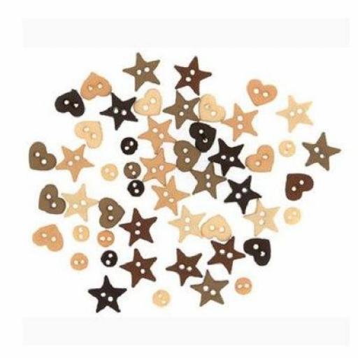Botones decorativos microformas Natural - Bolsa [0]