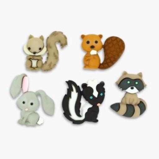 Botones decorativos animales Backyards Buddies - Bolsa