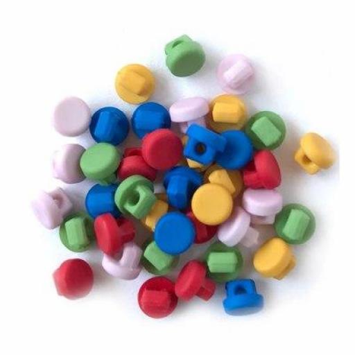 Botones decorativos mini redondos multicolor - Bolsa [0]