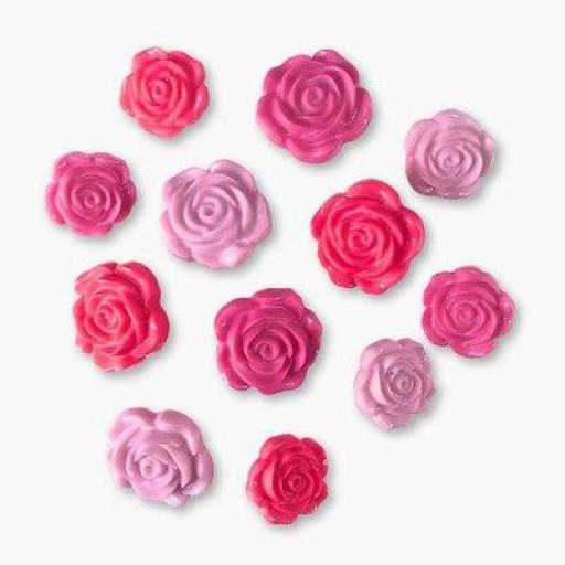 Botones decorativos rosas Stop and Smell the Roses - Bolsa