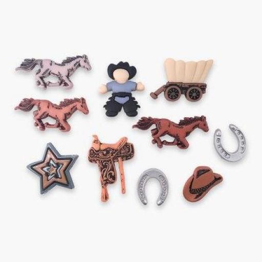 Botones decorativos oeste Saddle Up - Bolsa [0]