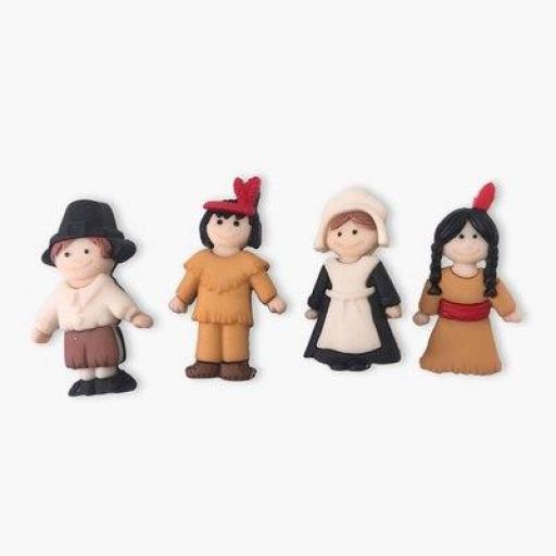 Botones decorativos Pilgrims and Indians - Bolsa