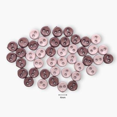 Botones decorativos micro redondos Greige - Bolsa