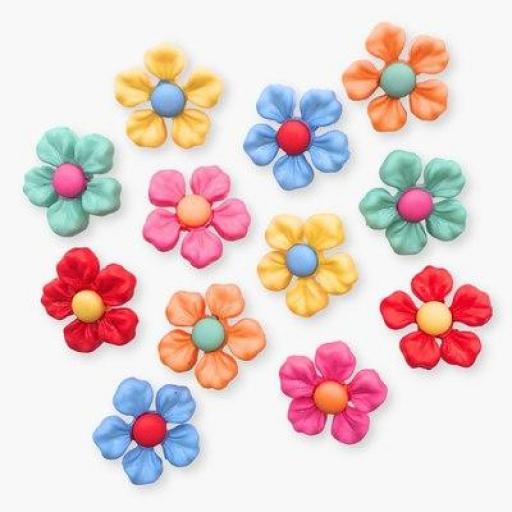 Botones decorativos flores Step into Spring - Bolsa