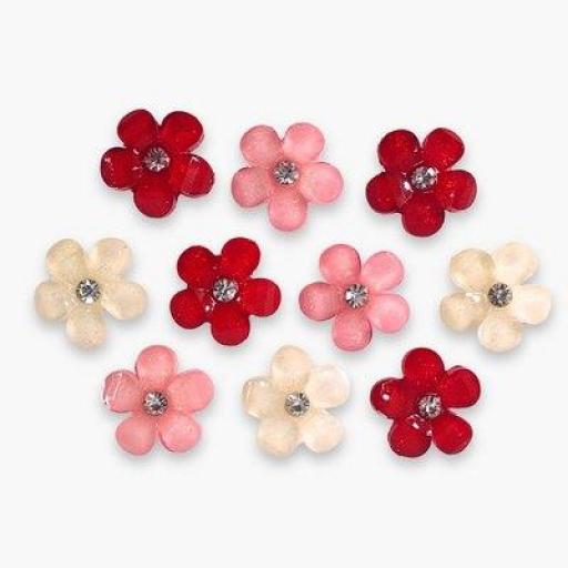Botones decorativos hortensias All You Need Is Love - Bolsa