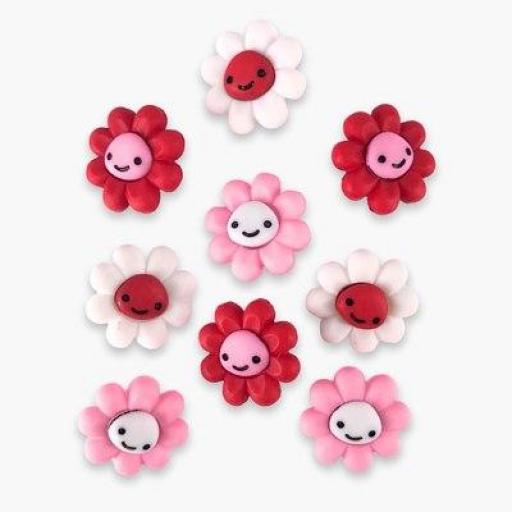 Botones decorativos flores sonrientes I Pick You - Bolsa