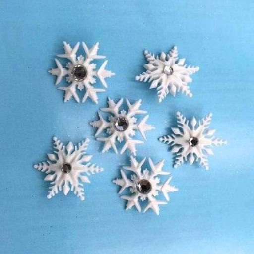 Botones decorativos copos Fancy Snowflakes - Bolsa