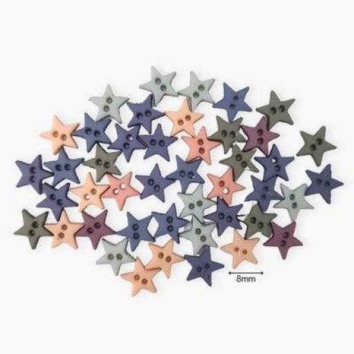 Botones decorativos mini estrellas Romance - Bolsa