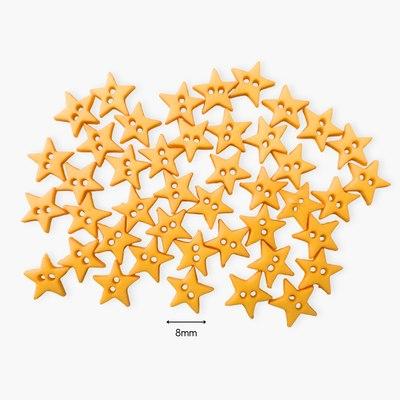 Botones decorativos microestrellas amarillas - Bolsa