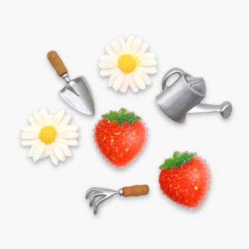 Botones decorativos fresas Lets Pick Strawberries - Bolsa