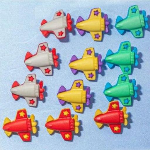 Botones decorativos de aviones - Bolsa [0]