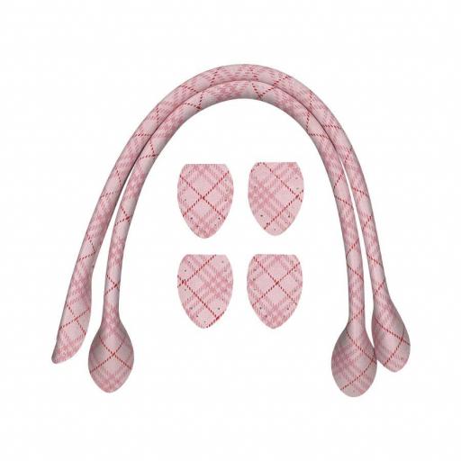Asa primavera rayas 40 cm, rosa [0]