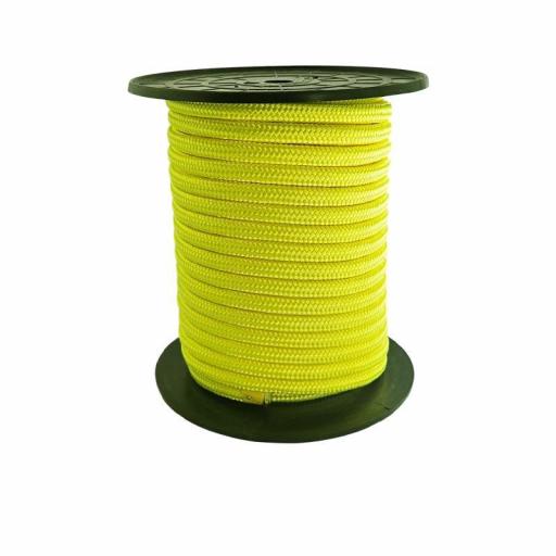 Cordón amarillo flúor 8 mm con alma - venta por metro [0]