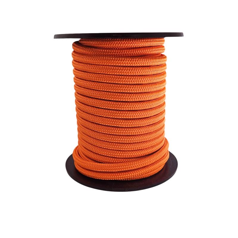 Cordón naranja flúor 8 mm con alma - venta por metro