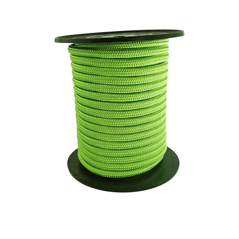 Cordón verde flúor 8 mm con alma - venta por metro