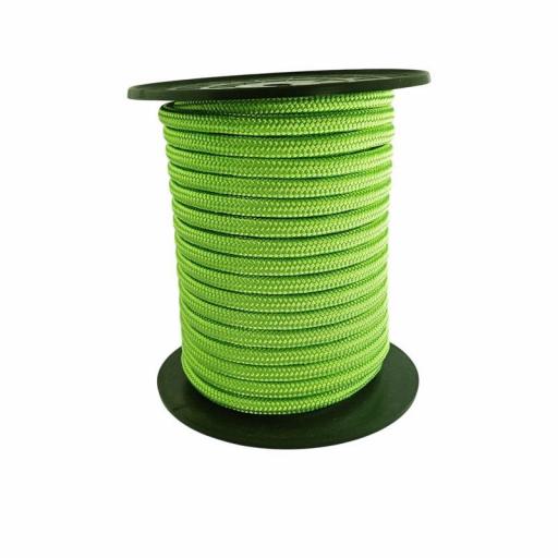 Cordón verde flúor 8 mm con alma - venta por metro [0]