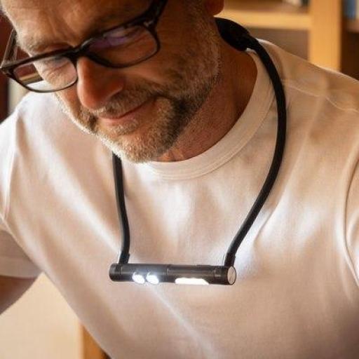 Lámpara de Cuello LED Recargable Daylight DuoNeck Go para Costura [1]