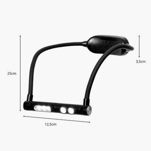 Lámpara de Cuello LED Recargable Daylight DuoNeck Go para Costura [4]