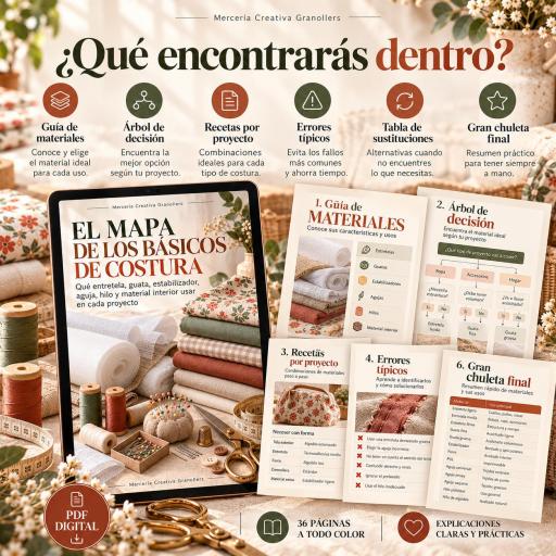 El mapa de los básicos de costura | Guía PDF Completa [1]