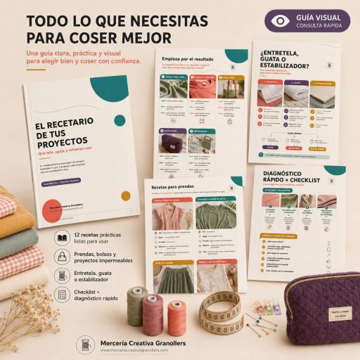 El Recetario de tus Proyectos – Guía PDF para elegir tela, aguja y básico [1]