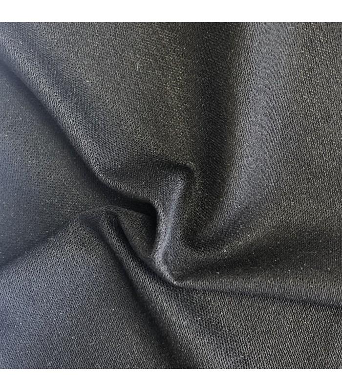 Entretela tejida negra termoadhesiva 100% algodón certificado