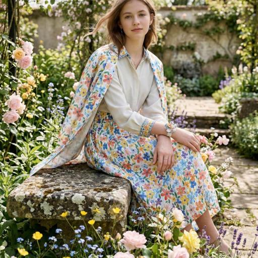 Algodon 100% organico - Crayon Margaritas [4]