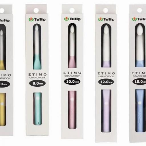 Ganchillo ergonómico Tulip Etimo Grandhook 15 mm para lana gruesa [1]