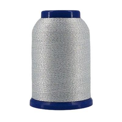 Hilo Fujix Woollie Lock Lame remalladora blanco DXWL501 - 1000 m