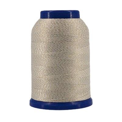 Hilo Fujix Woollie Lock Lame remalladora blanco DXWL503 - 1000 m